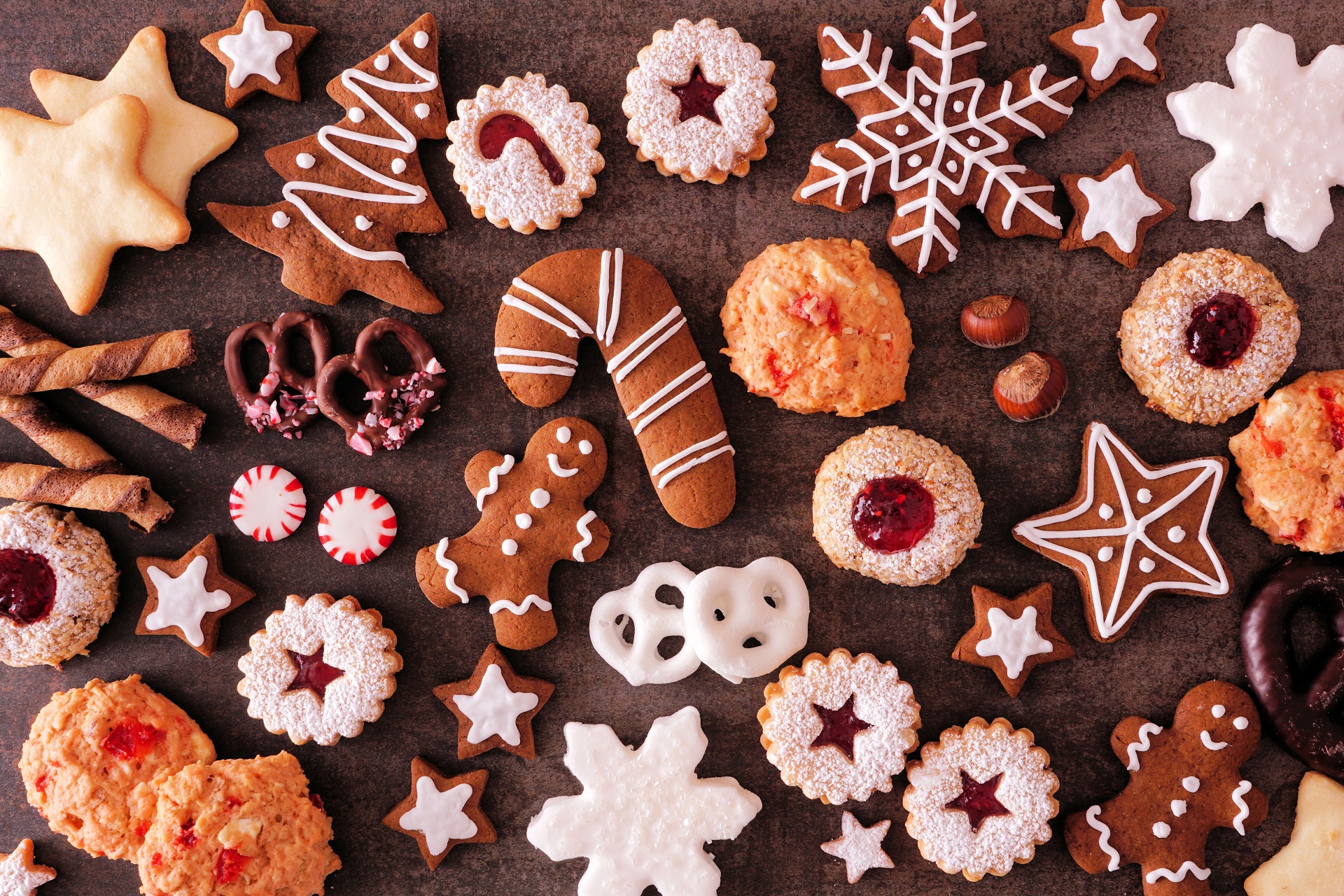 Gebackene Weihnachtsplätzchen
